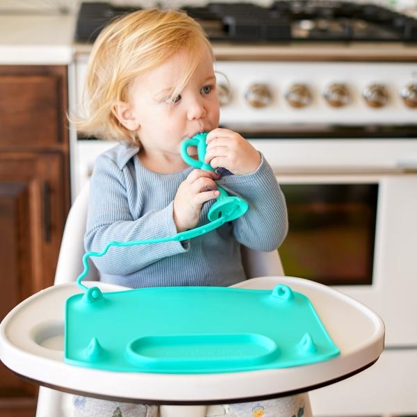 A Busy Baby Teether & Training Spoon - Olive Busy Baby Lil Tulips