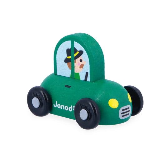 Crossroads Countryside - Dark Green Sports Car