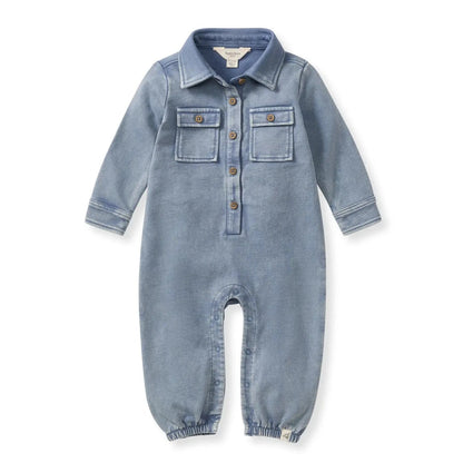 Acid Wash Infant Jumpsuit Burt's Bees Baby Lil Tulips