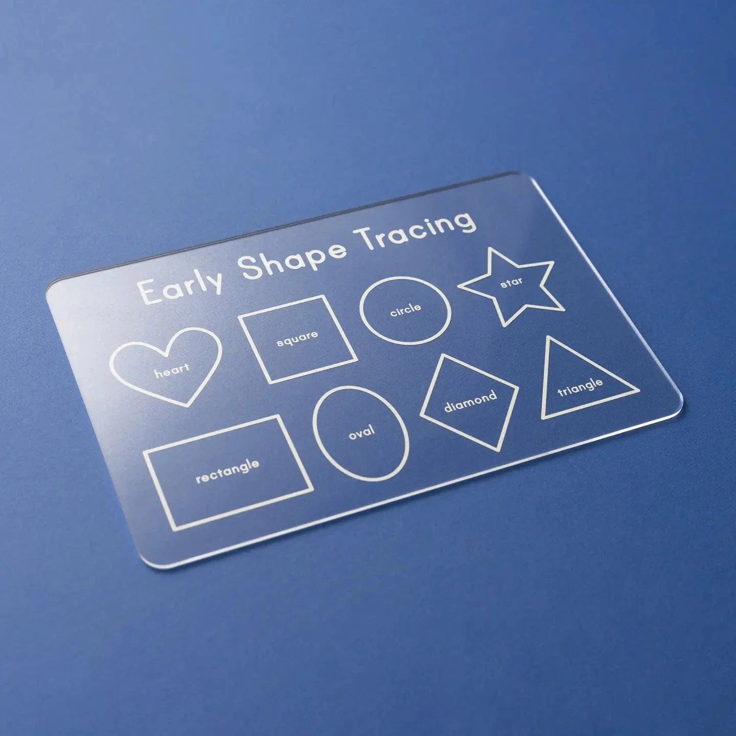 Acrylic Dry-Erase Tracing Board - Early Shapes The Type Set Co. Lil Tulips