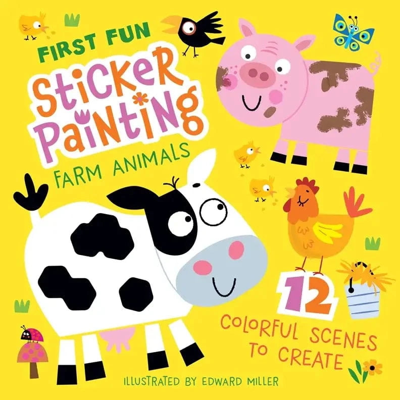 Activity Book - First Fun Sticker Painting: Farm Animals Wellspring Lil Tulips