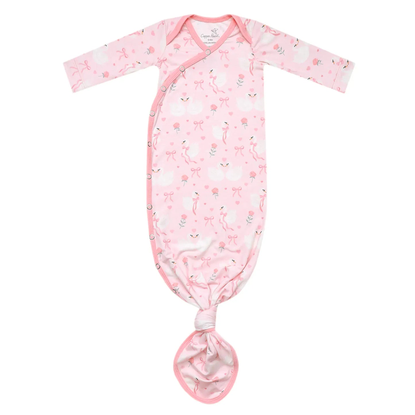 Adelia Newborn Knotted Gown Copper Pearl Lil Tulips