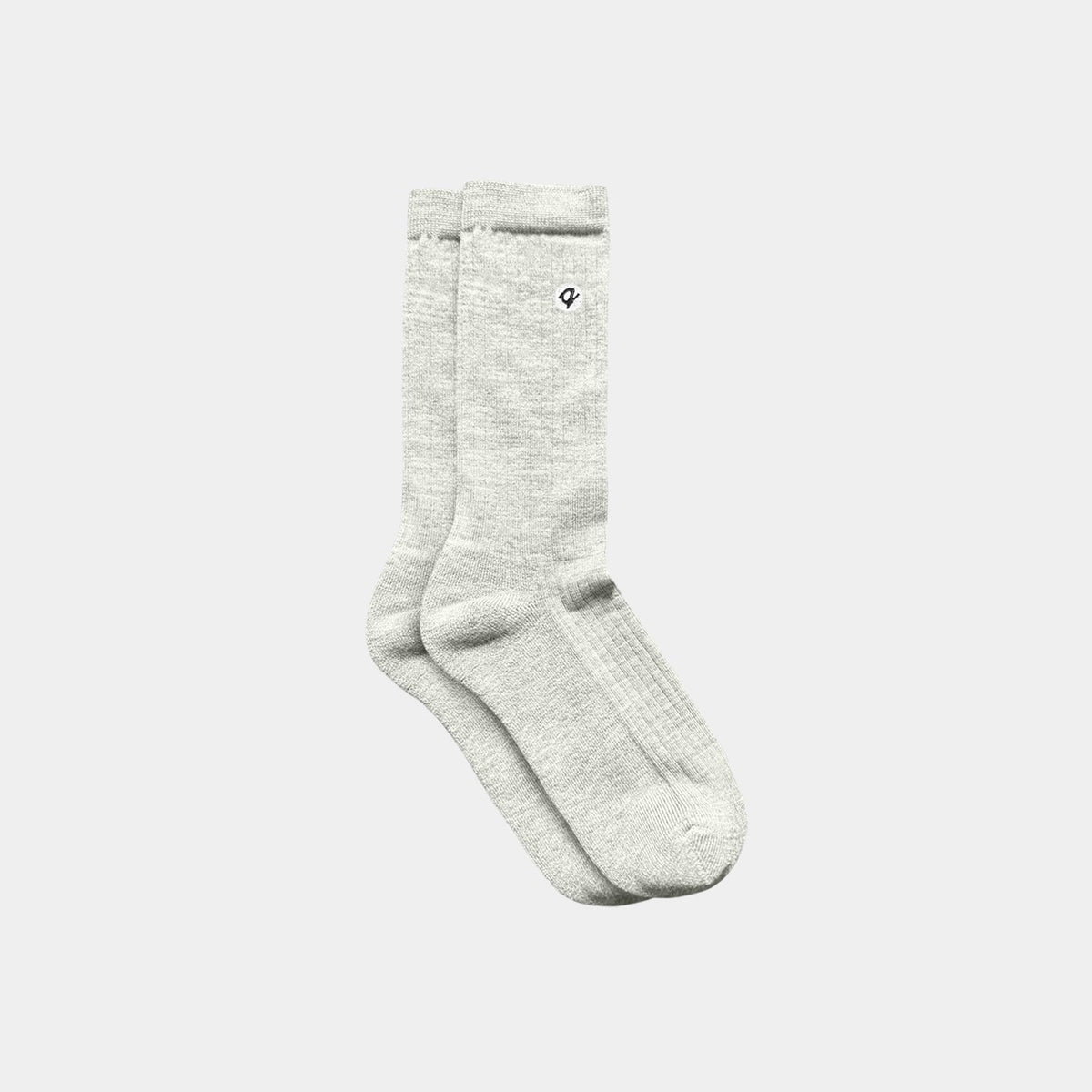 Adult GOTS Merino Wool & Organic Cotton Midweight Socks Cloud / L/XL Q for Quinn Lil Tulips