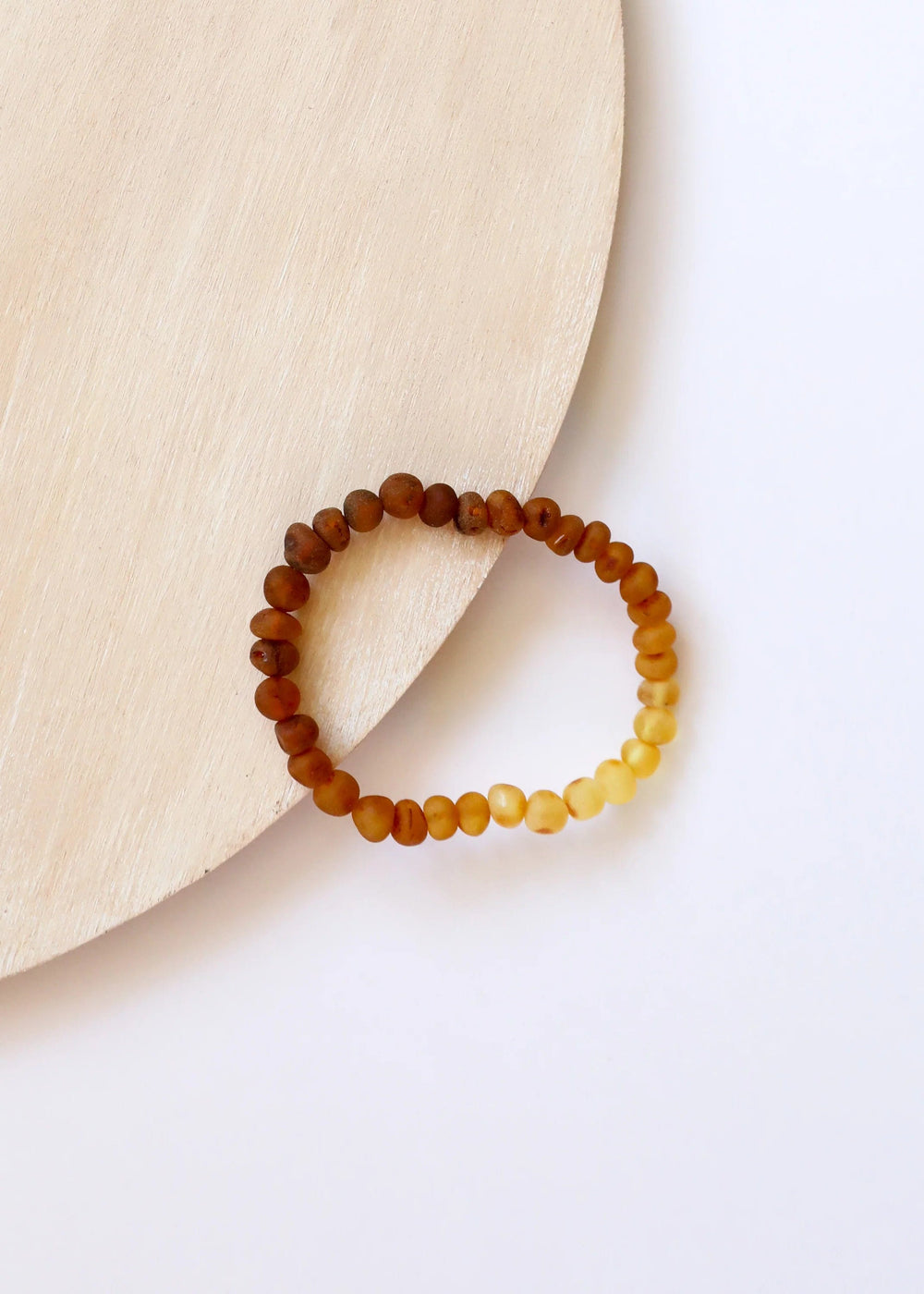 Adult: Raw Baltic Amber + Sunflower Bracelet Canyon Leaf Lil Tulips
