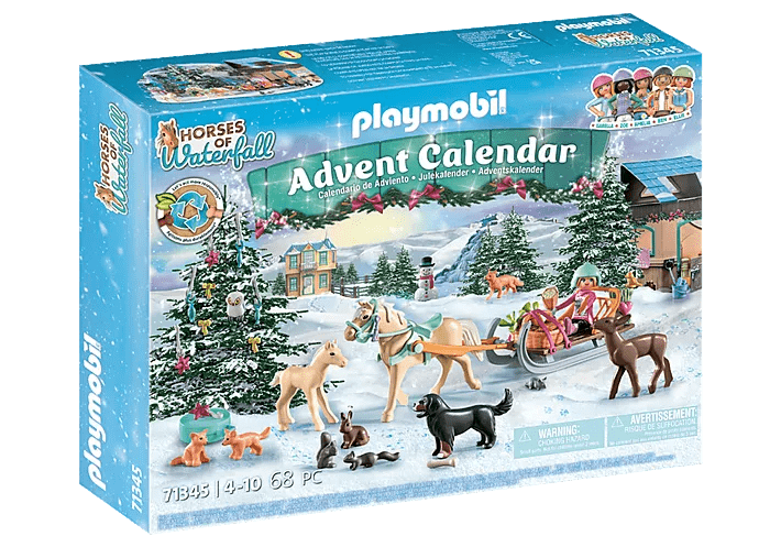 Advent Calendar: Horses of Waterfall - Christmas Sleigh Ride 71345 Playmobil Toys Lil Tulips