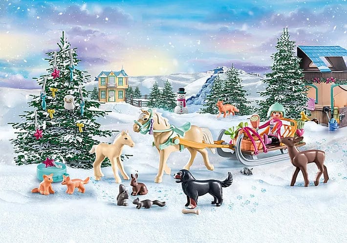 Advent Calendar: Horses of Waterfall - Christmas Sleigh Ride 71345 Playmobil Toys Lil Tulips