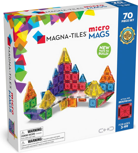 MAGNA-TILES® microMAGS 70 Piece Deluxe Set