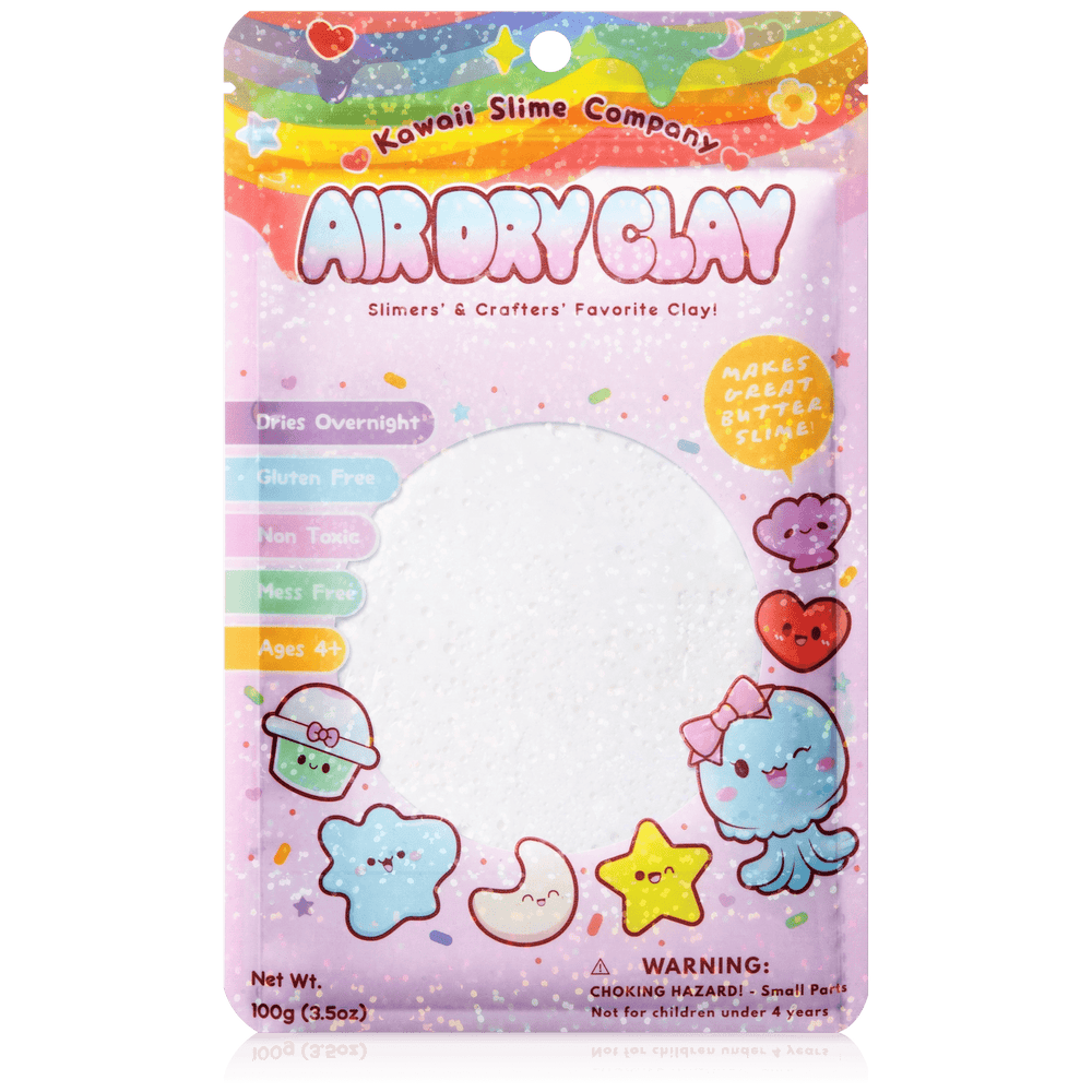 Air Dry Clay - Aqua Kawaii Slime Company Lil Tulips