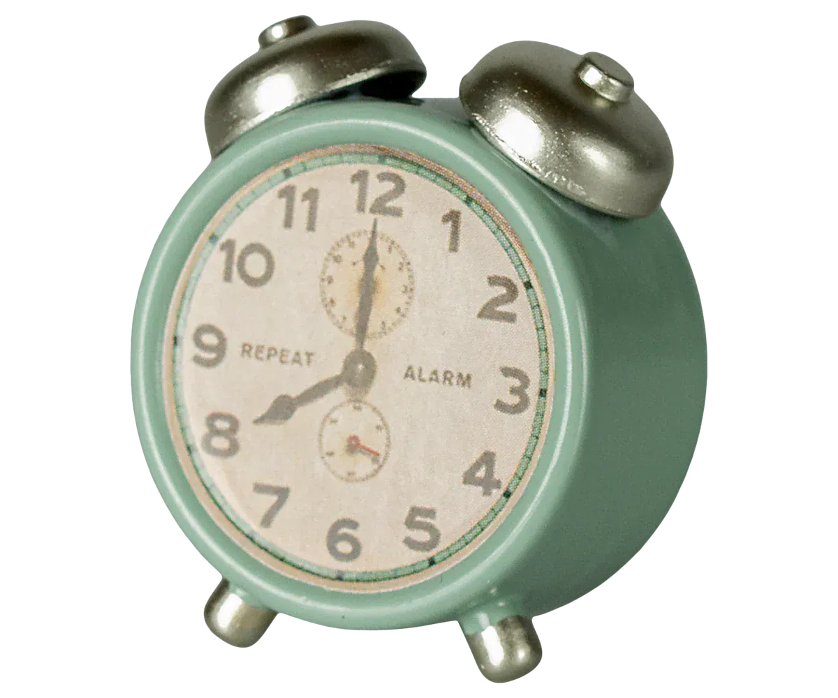 Alarm clock, Mouse - Mint Maileg Lil Tulips
