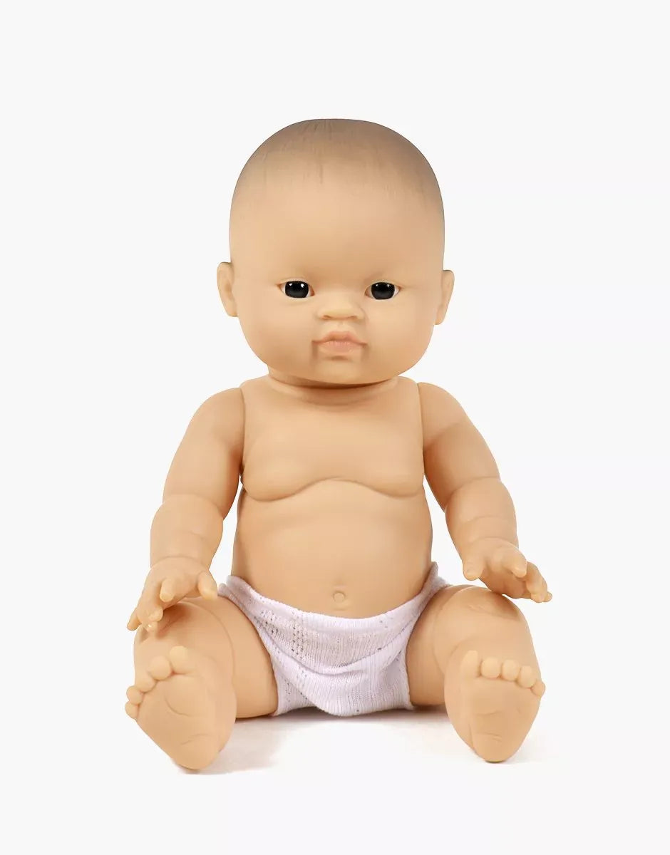 Alizée Little Asian Girl Doll (Dark Eyes) Minikane Lil Tulips