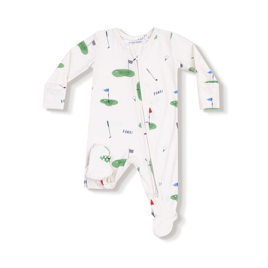 All Fore Golf - 2 Way Zipper Footie Angel Dear Lil Tulips