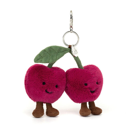 Amuseables Cherries Bag Charm Jellycat Stuffed Animals Lil Tulips