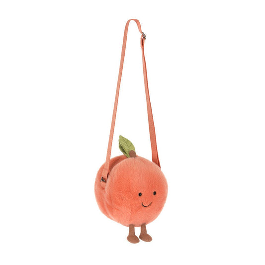 Amuseables Peach Shoulder Bag Jellycat Lil Tulips