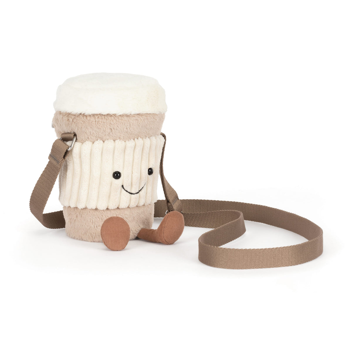 Amuseables Perkle Coffee Shoulder Bag Jellycat Lil Tulips