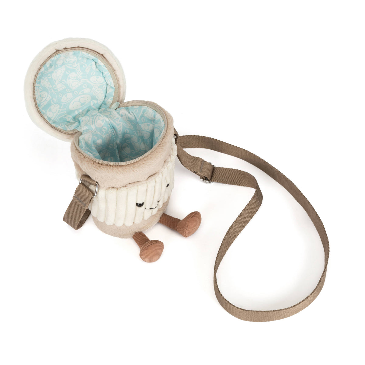Amuseables Perkle Coffee Shoulder Bag Jellycat Lil Tulips