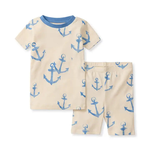 Anchors Organic Cotton Two-Piece Pajamas Burt's Bees Baby Lil Tulips