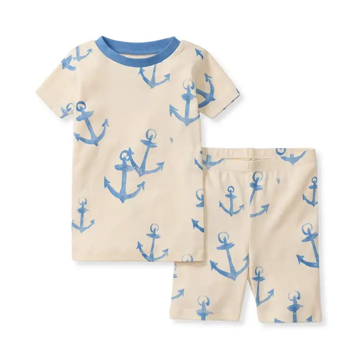 Anchors Organic Cotton Two-Piece Pajamas Burt's Bees Baby Lil Tulips