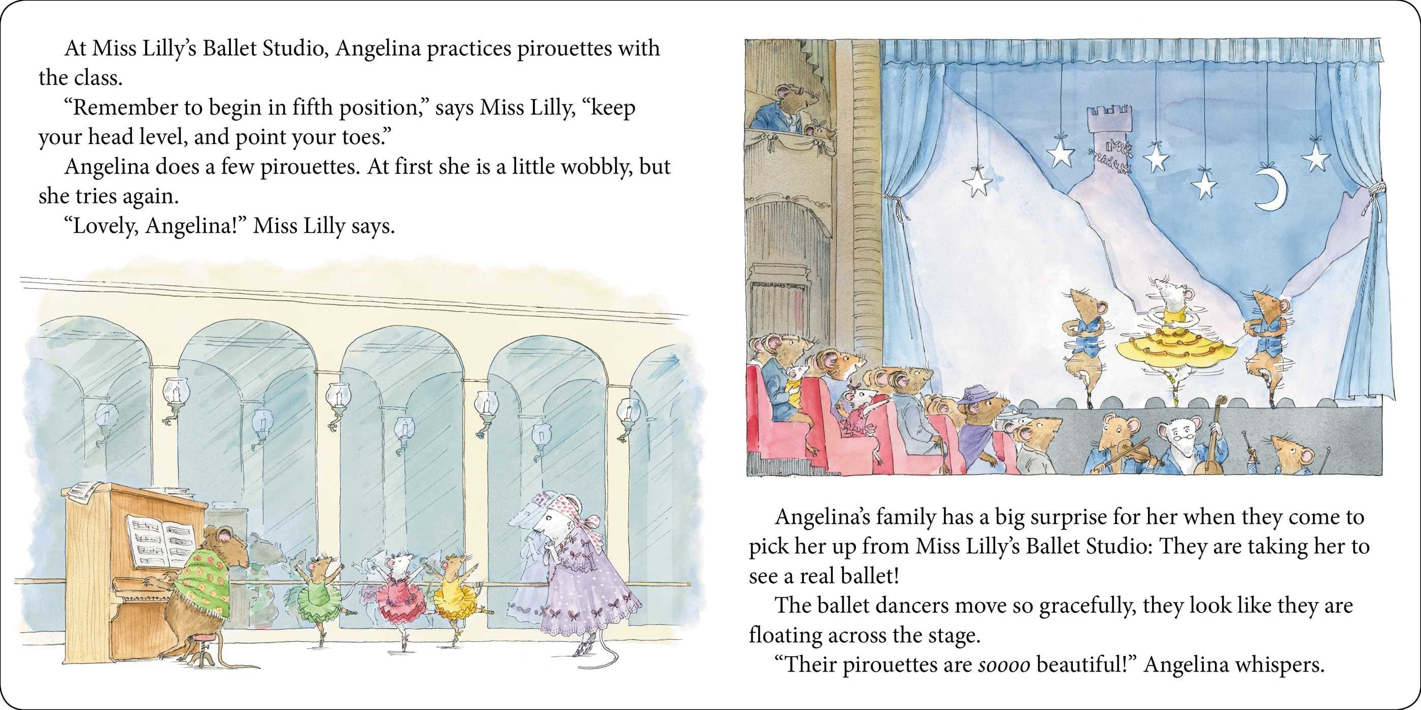Angelina Ballerina Dancing Day - Board Book Simon & Schuster Lil Tulips