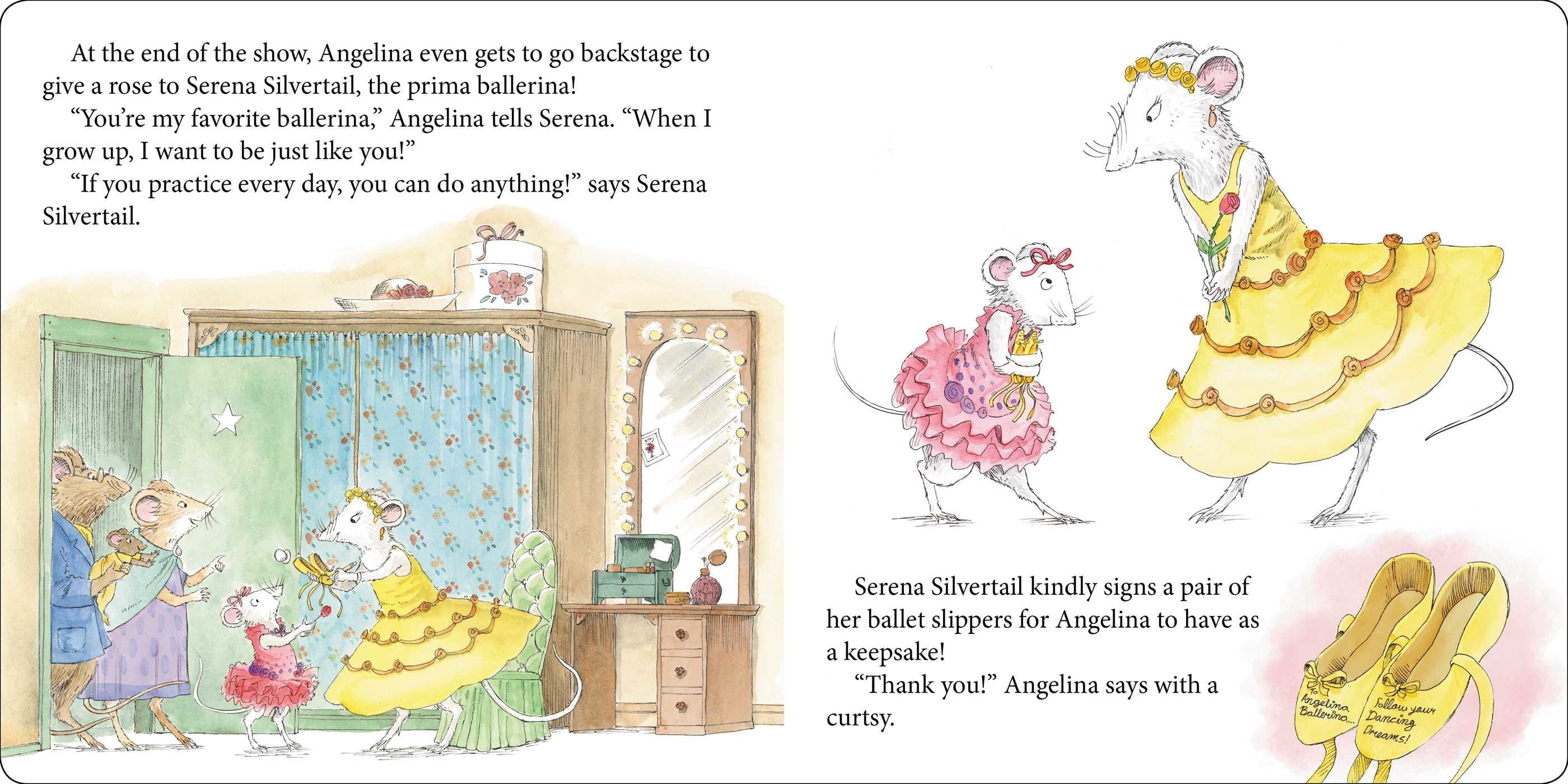 Angelina Ballerina Dancing Day - Board Book Simon & Schuster Lil Tulips