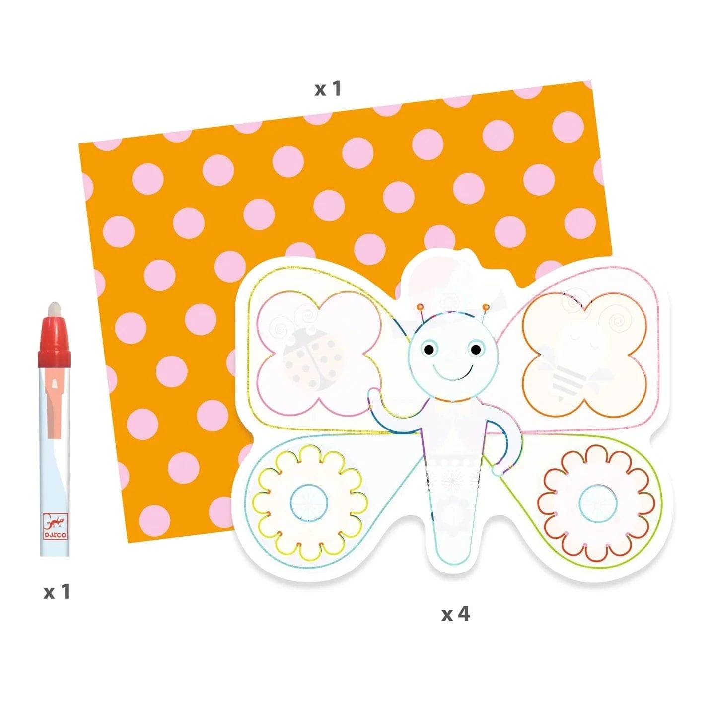 Animal Party Paint with Water Activity Set Djeco Lil Tulips