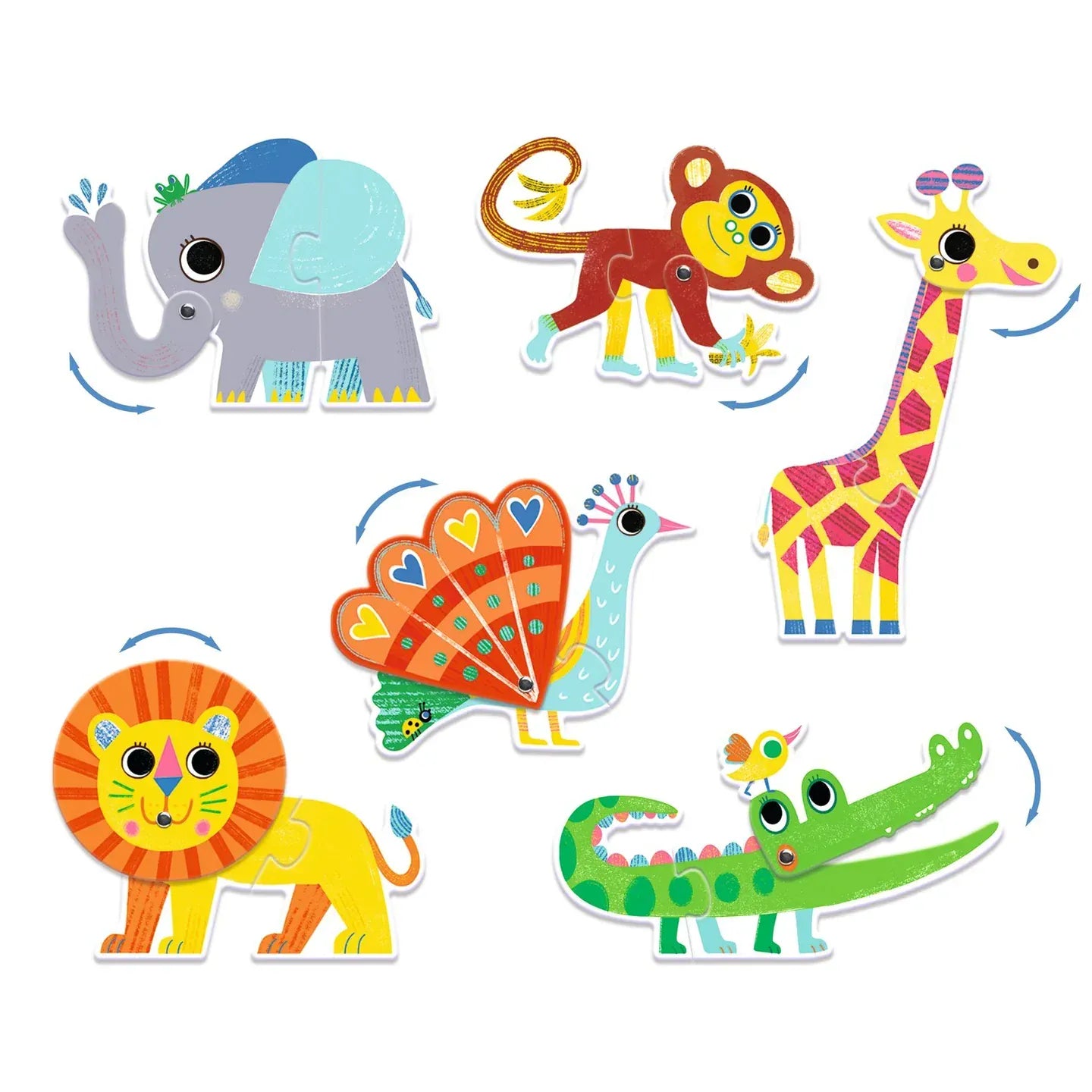 Animals Puzzle Duo Matching Activity Djeco Lil Tulips