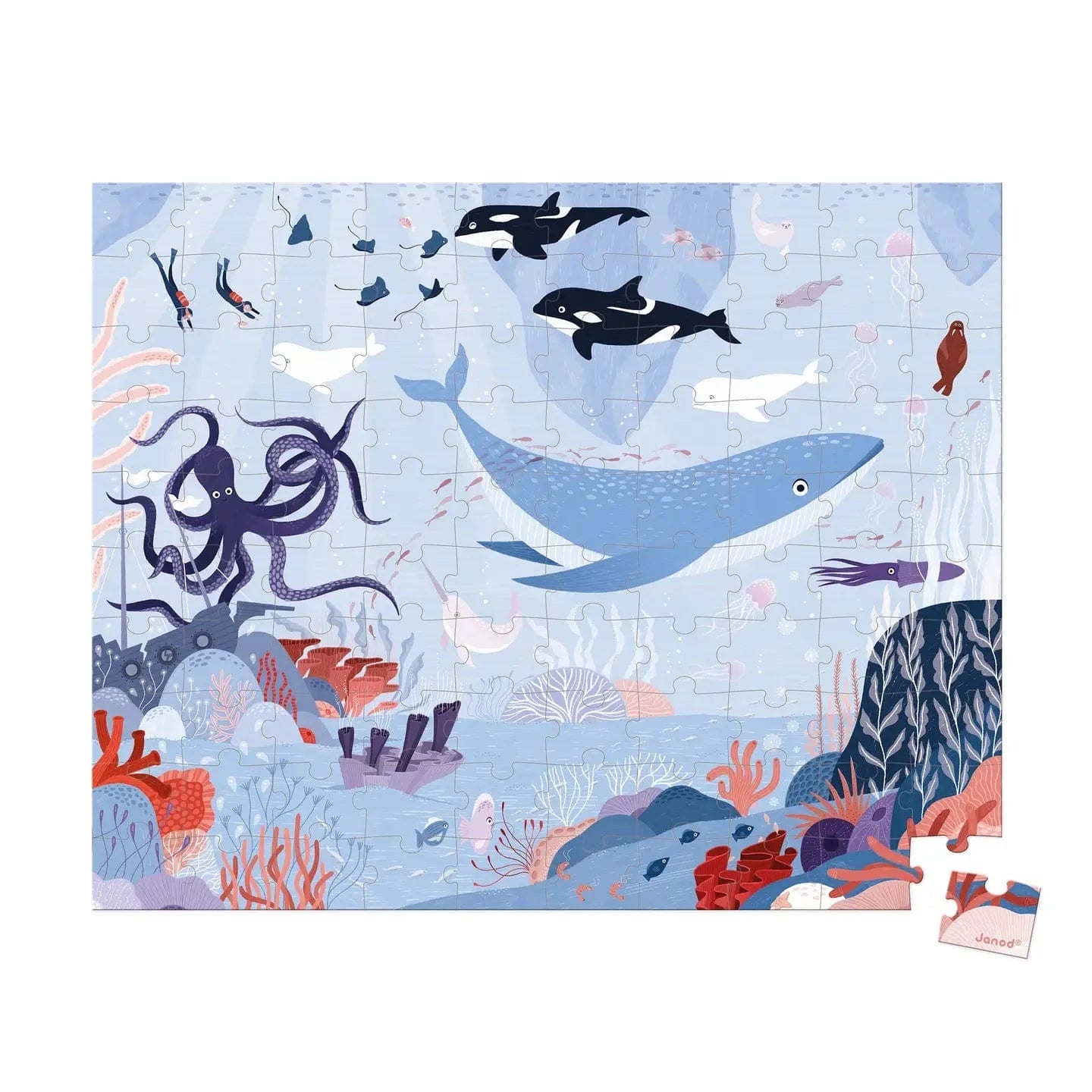 Arctic Ocean Puzzle - 100 Pcs Janod Lil Tulips