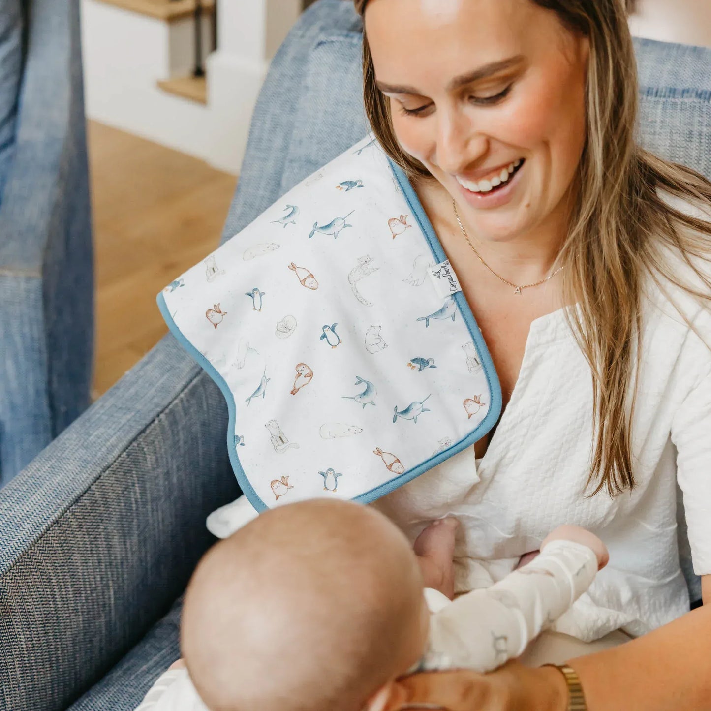 Arctic Wonder Burp Cloth Set (3-Pack) Copper Pearl Lil Tulips