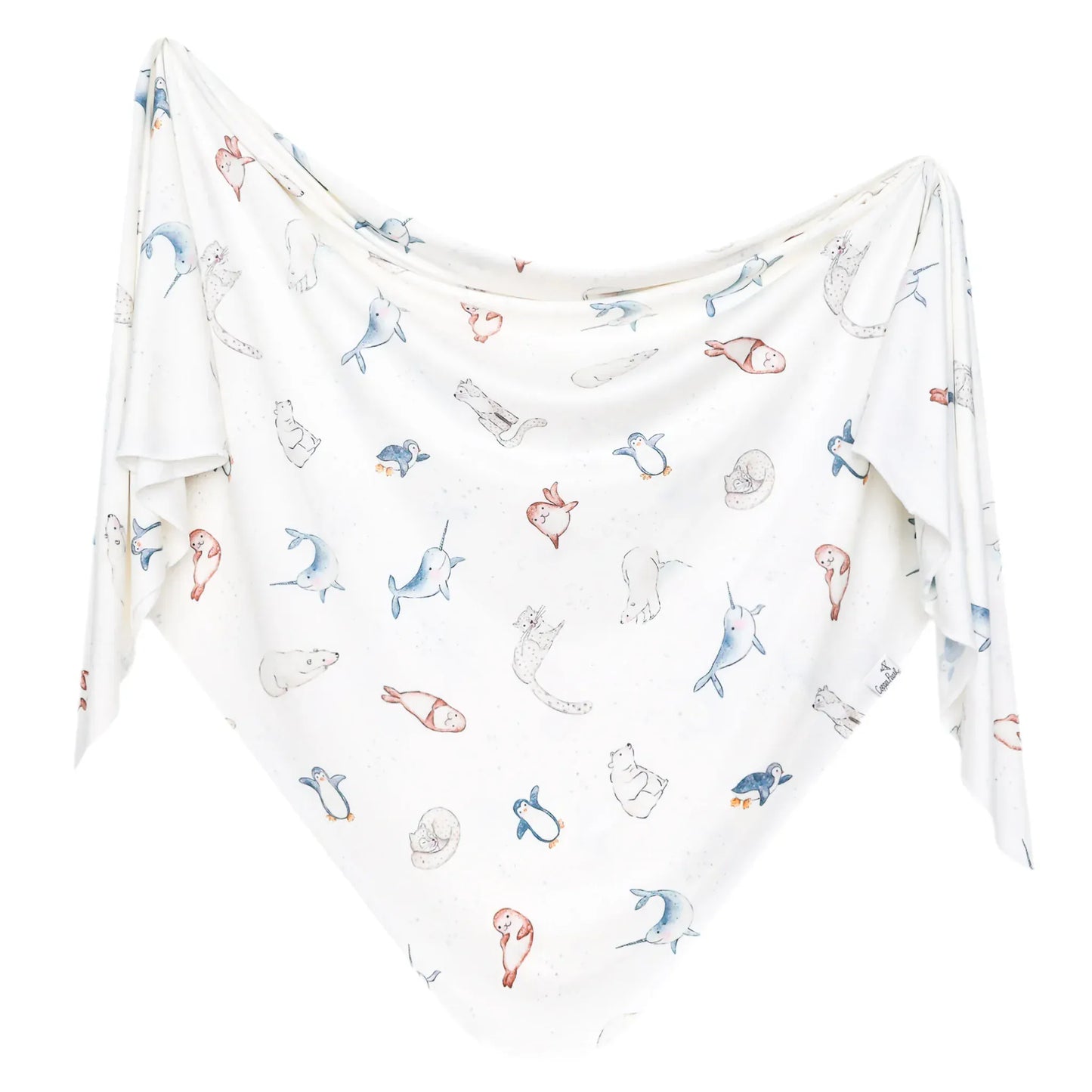 Arctic Wonder Knit Swaddle Blanket Copper Pearl Lil Tulips