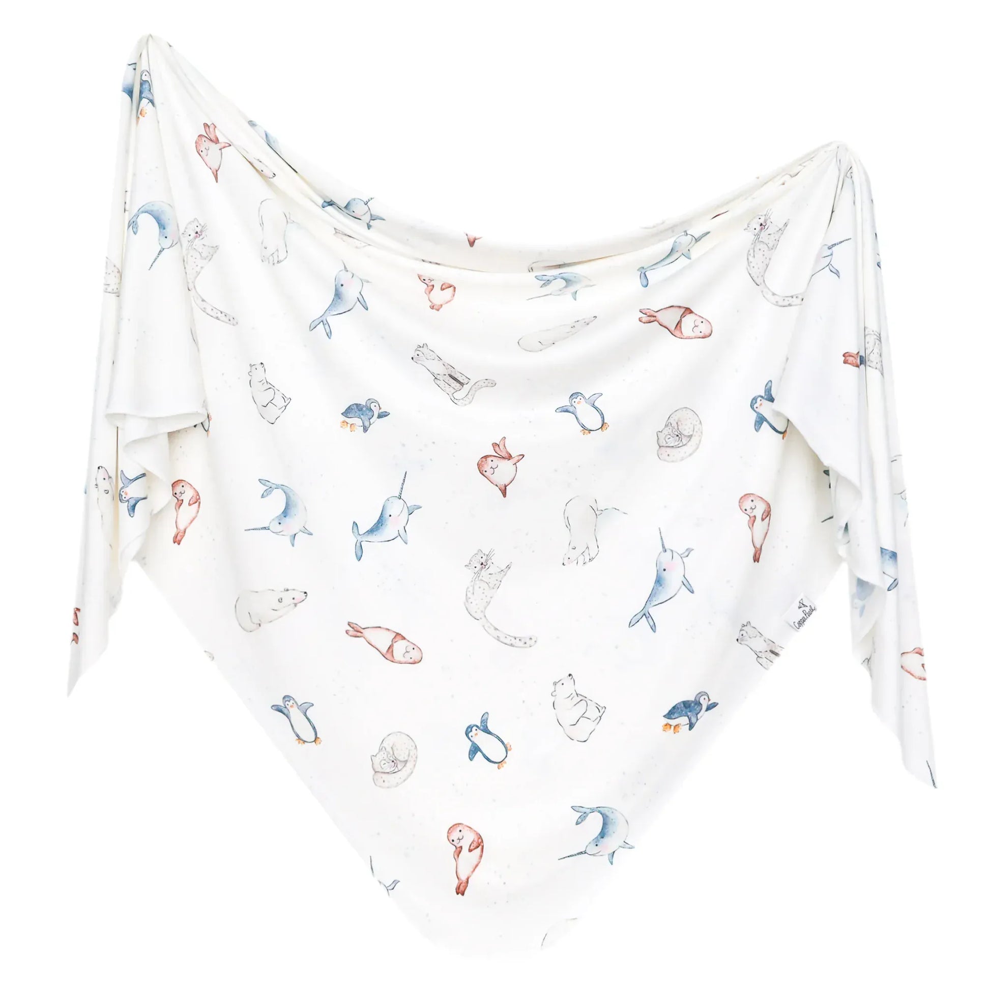 Arctic Wonder Knit Swaddle Blanket Copper Pearl Lil Tulips