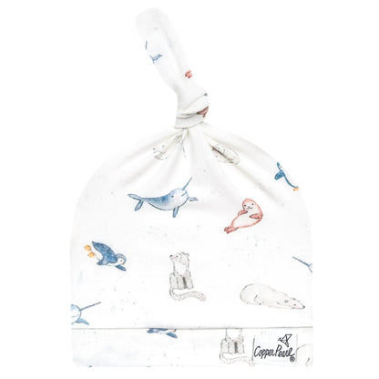 Arctic Wonder Top Knot Hat Copper Pearl Lil Tulips