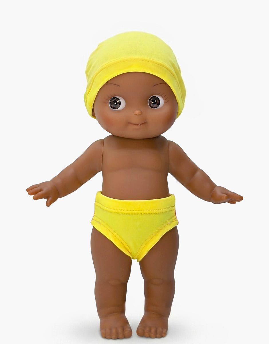 Arsene Mini Panchas Doll - Yellow Swim Outfit Minikane Lil Tulips