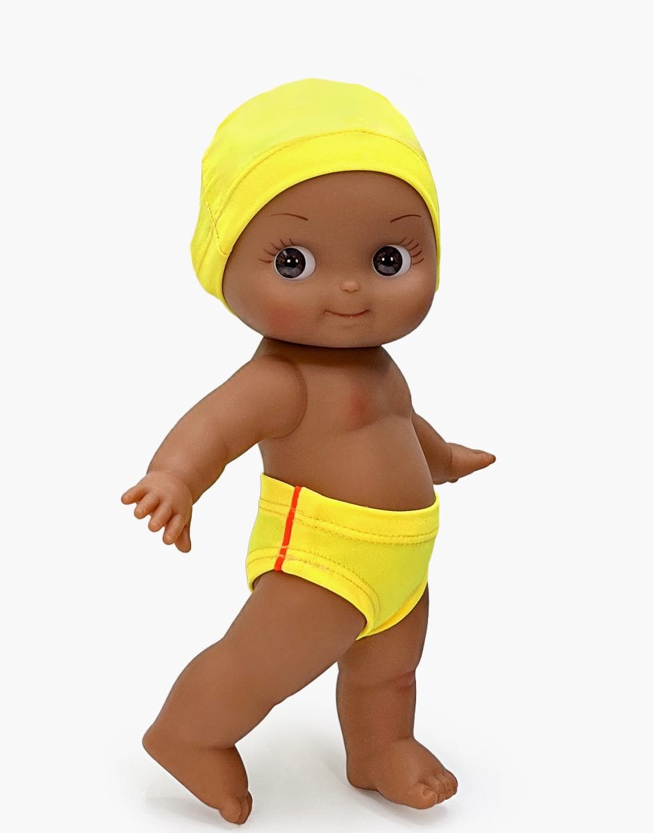 Arsene Mini Panchas Doll - Yellow Swim Outfit Minikane Lil Tulips