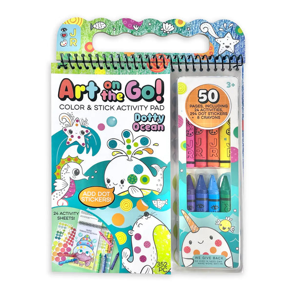 Art On the Go! Going Dotty Ocean Bright Stripes Lil Tulips