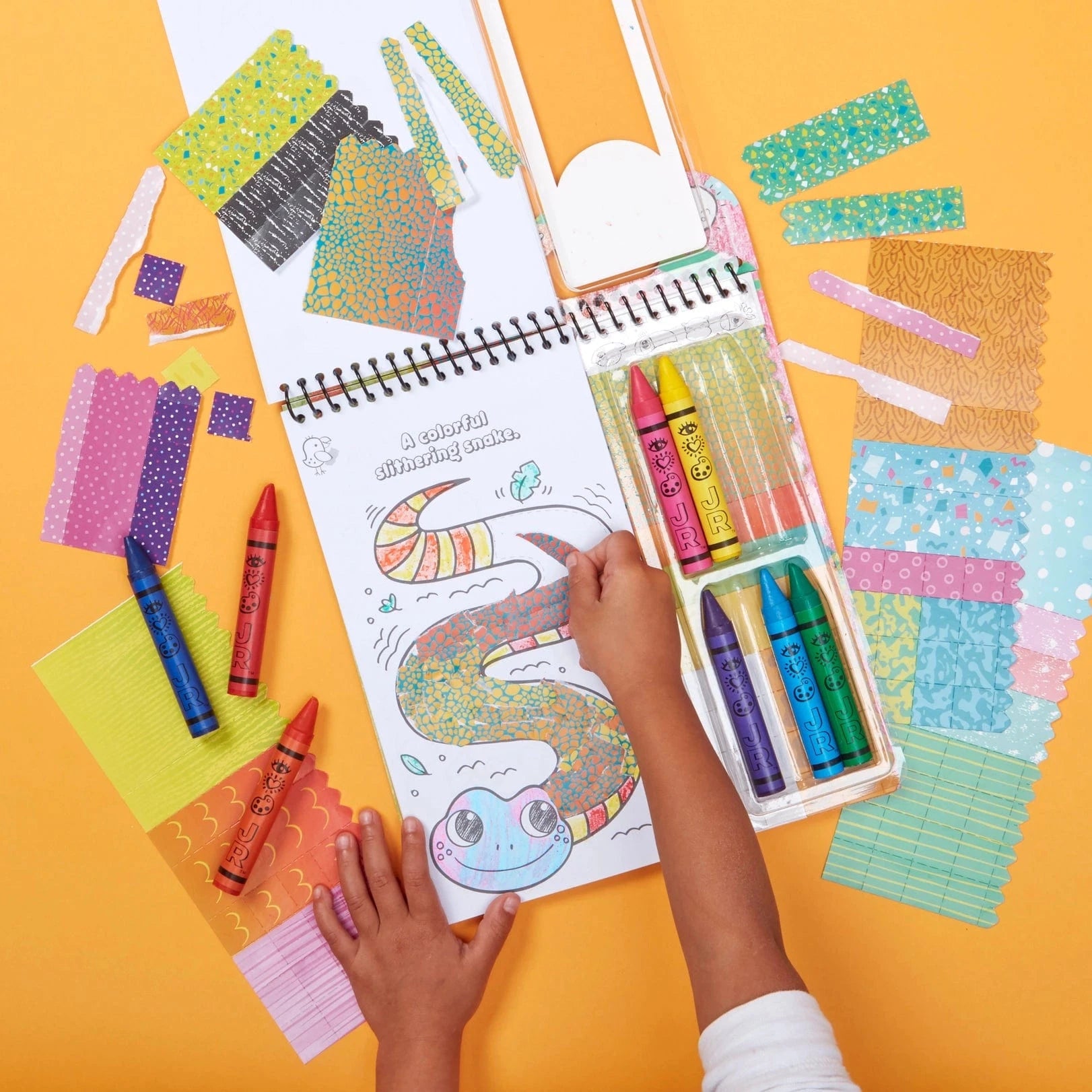 Art On the Go! Safari Collage Bright Stripes Lil Tulips