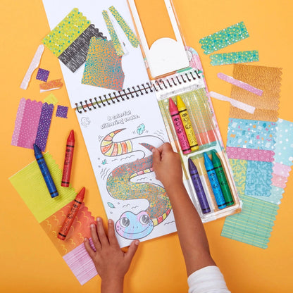 Art On the Go! Safari Collage Bright Stripes Lil Tulips