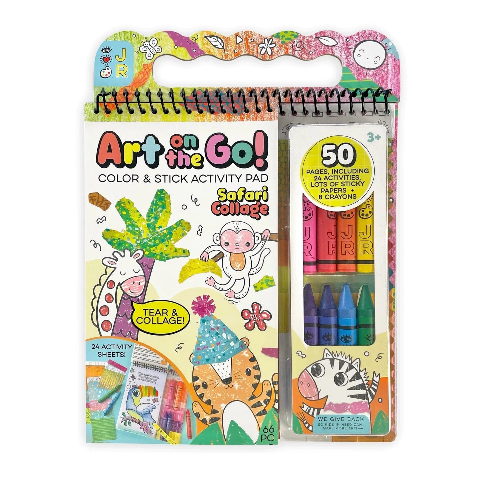 Art On the Go! Safari Collage Bright Stripes Lil Tulips