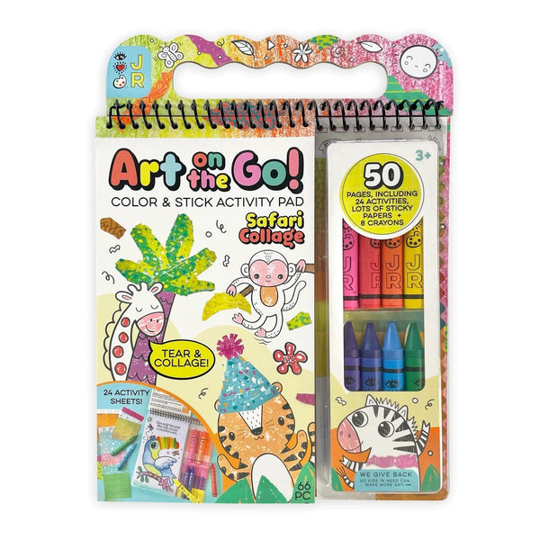 Art On the Go! Safari Collage Bright Stripes Lil Tulips