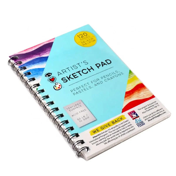 Artist Sketch Pad Bright Stripes Lil Tulips