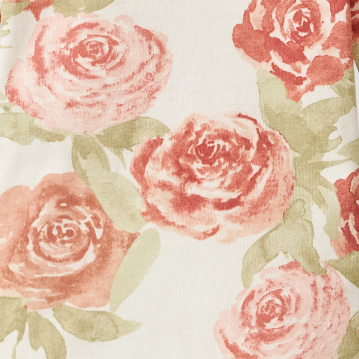 Autumn Rose Garden Organic Cotton Sleep & Play Footed Burt's Bees Baby Lil Tulips