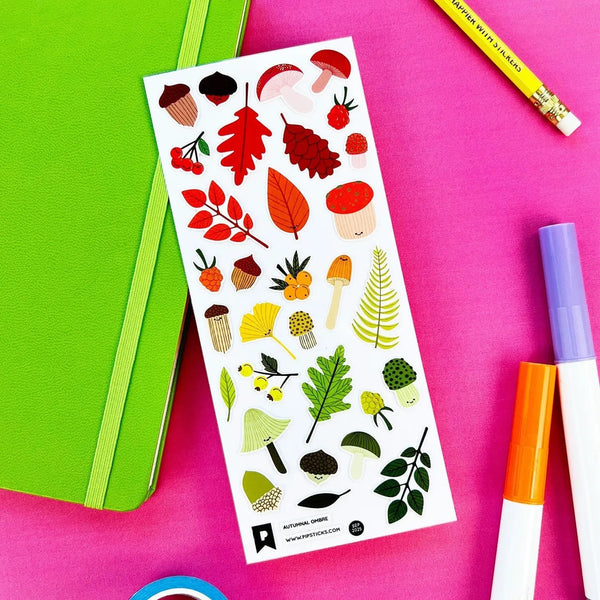 Autumnal Ombre Stickers Pipsticks Lil Tulips