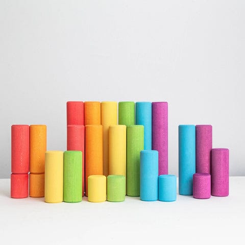 AVDAR Rainbow Cylinder Blocks - Classic AVDAR Lil Tulips