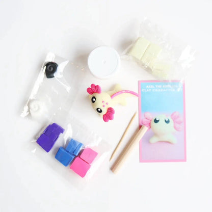 Axel the Axolotl Diy Polymer Clay Kit The Make Station Lil Tulips