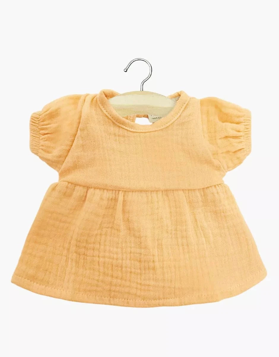 Babies Clothing: Faustine dress in Apricot Minikane Dolls Lil Tulips