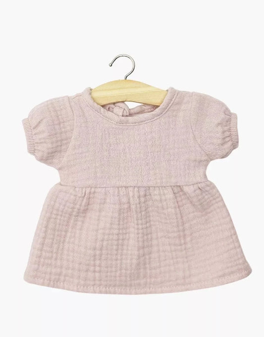 Babies Clothing – Faustine dress in Orchid Pink Minikane Lil Tulips