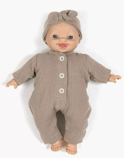 Babies Clothing: Lili Jumpsuit Set in mocha Minikane Lil Tulips