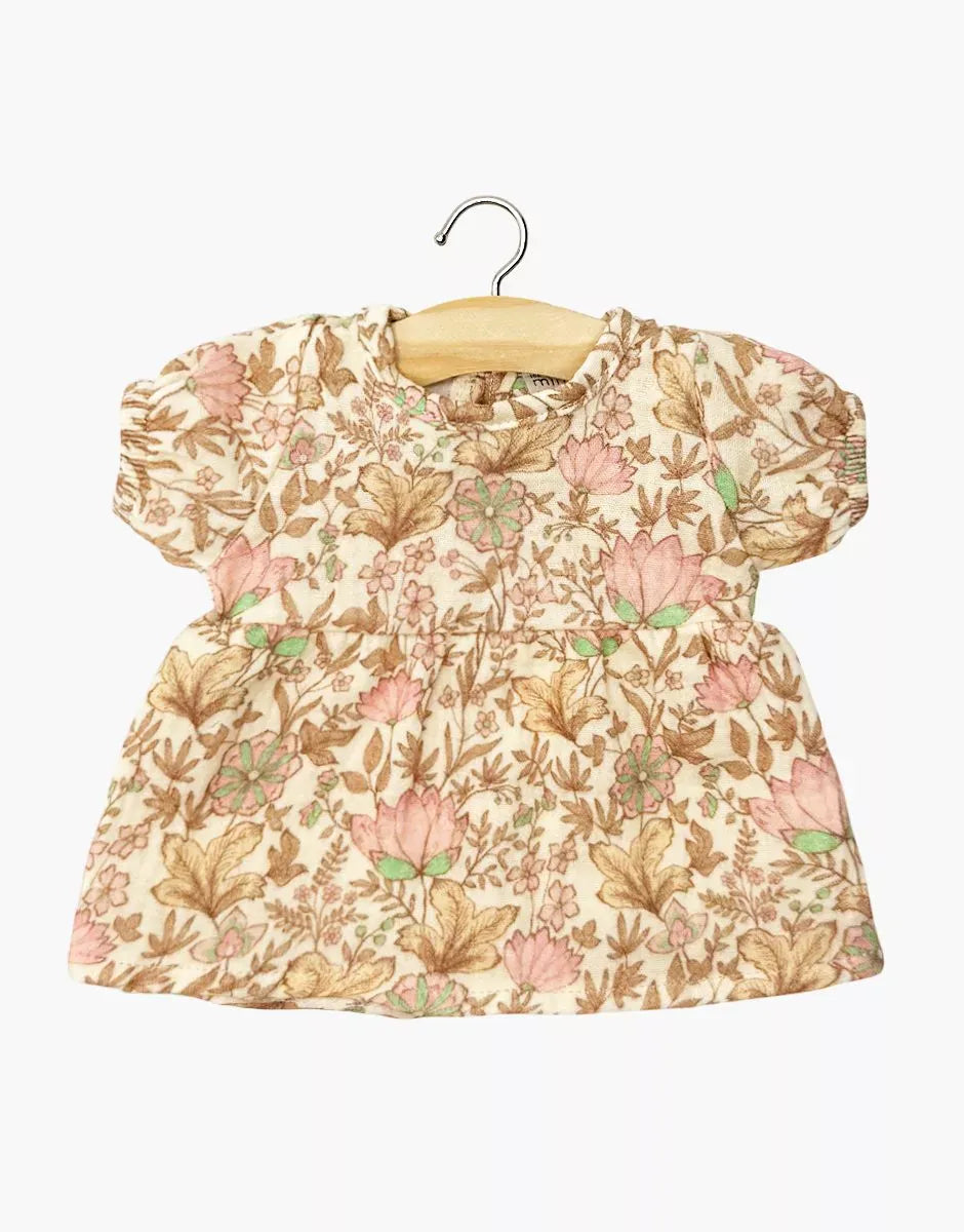 Babies Clothing: Pink Floral Faustine Dress Minikane Lil Tulips