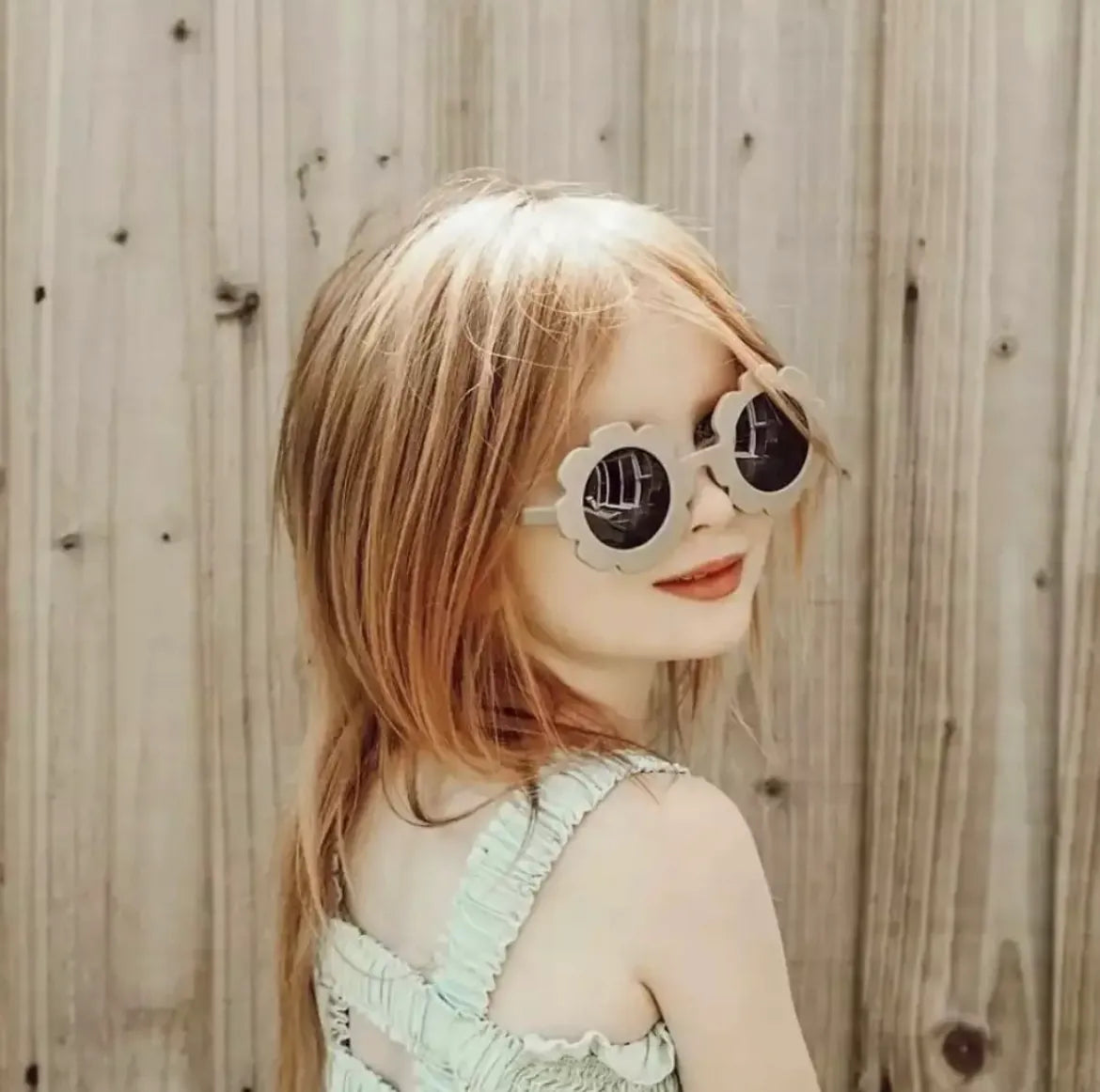 Baby and Toddler Flower Sunglasses -  Pale Pink Boho + Babe Lil Tulips