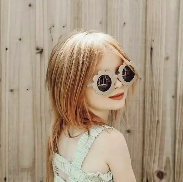 Baby and Toddler Flower Sunglasses -  Pale Pink Boho + Babe Lil Tulips