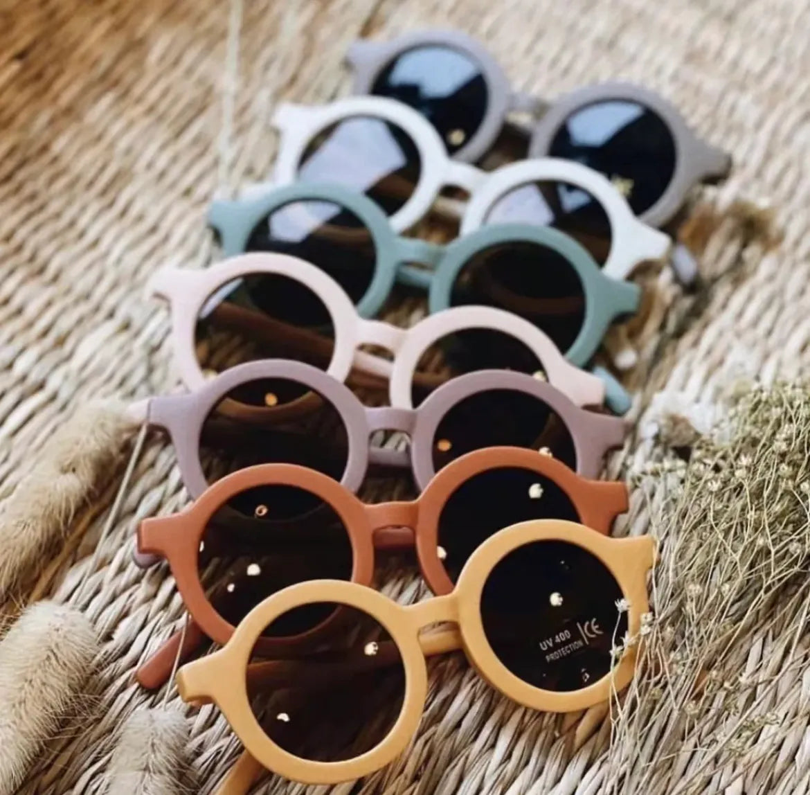 Baby and Toddler Retro Sunnies - Blue Boho + Babe Lil Tulips