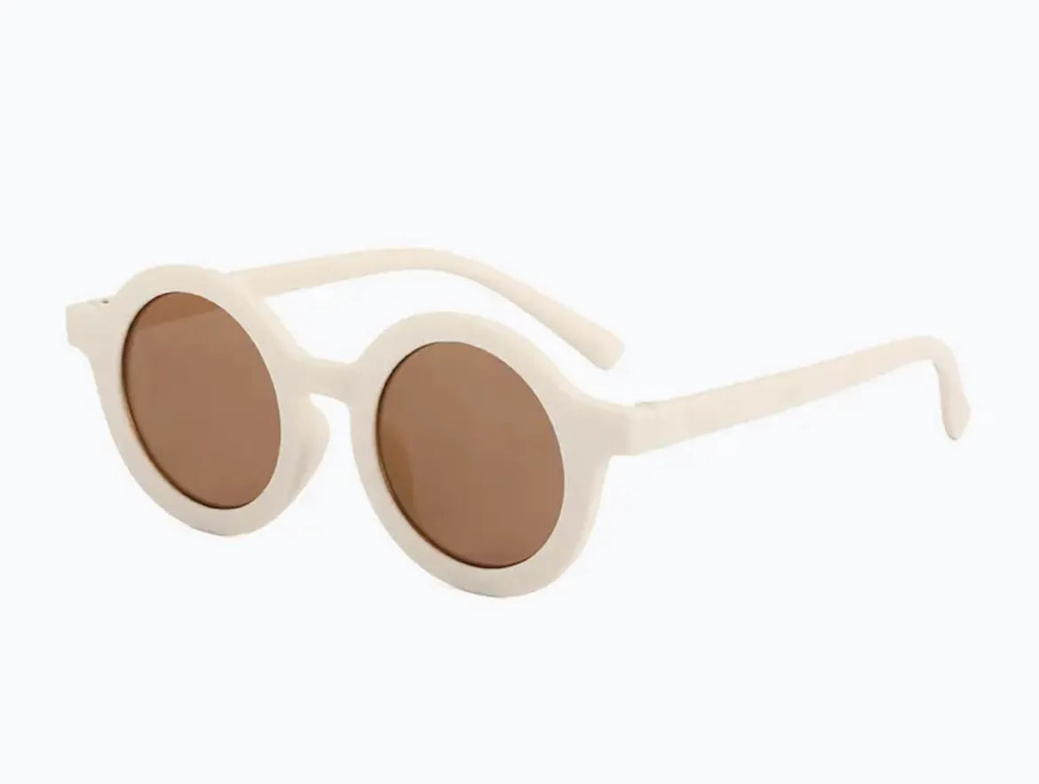 Baby and Toddler Retro Sunnies - White Boho + Babe Lil Tulips